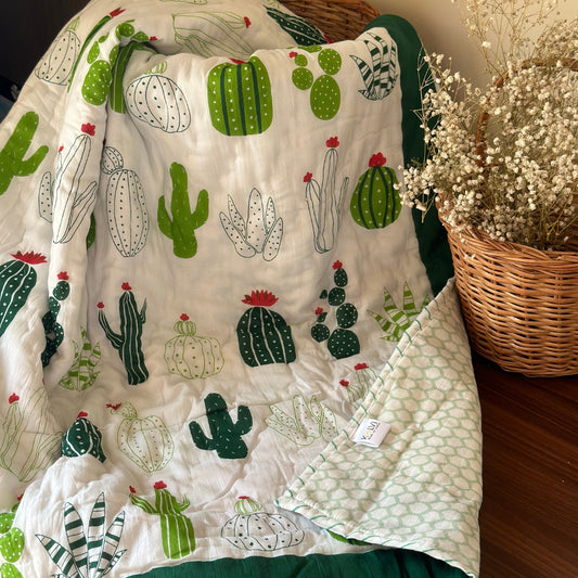 Corny Cactus Baby Quilt